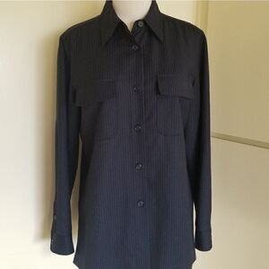 Lauren Ralph Lauren Women's Navy Wool Jkt., sz. 10